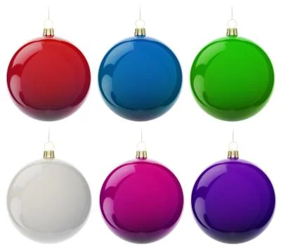 Set of christmas balls Illustration