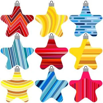 Set of Christmas Balls Illustrazione stock