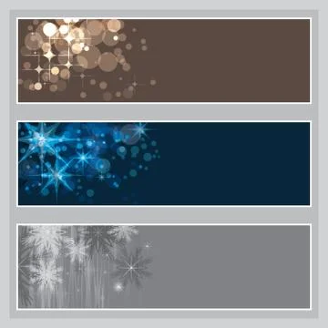 Set of Christmas banners Stock Illustration