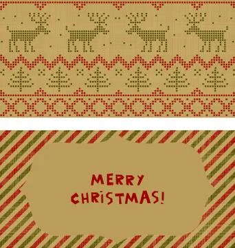 Set of Christmas cards Stock Illustration