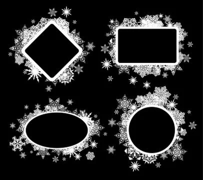 Set of christmas elements Stock Illustration