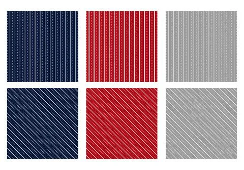 Set of Christmas patterns. Vector illustration Stock Illustration