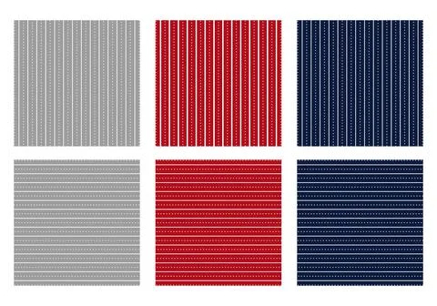 Set of Christmas patterns. Vector illustration Stock Illustration