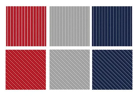 Set of Christmas patterns. Vector illustration Stock Illustration