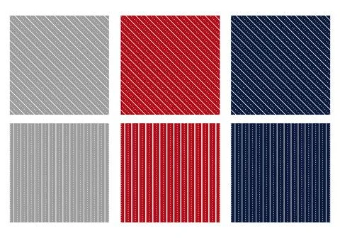 Set of Christmas patterns. Vector illustration Stock Illustration