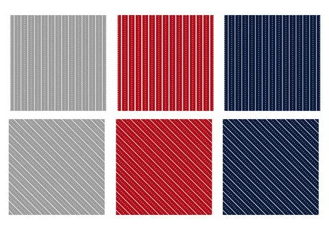 Set of Christmas patterns. Vector illustration Stock Illustration