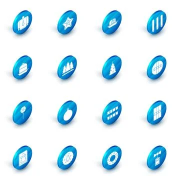 Set Christmas star, Marzipan sponge cake, Three rolled sticks of cinnamon, .. Illustrazione stock