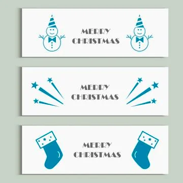 Set of Christmas templates Stock Illustration
