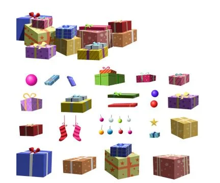 Set up a Christmas tree Stock Illustration