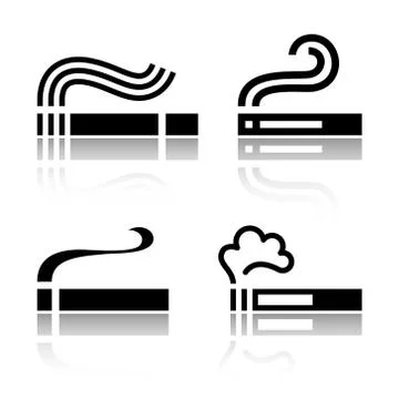 Set of Cigarettes Stock Illustration