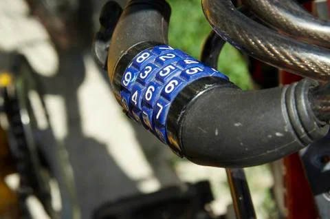 Set ciphers on the lock Stock Photos