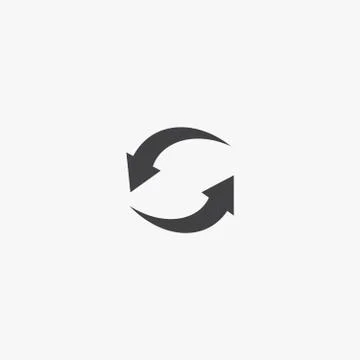 Set of circle arrows. Reload and rotation loop sign. Arrows business infograp Stock Illustration