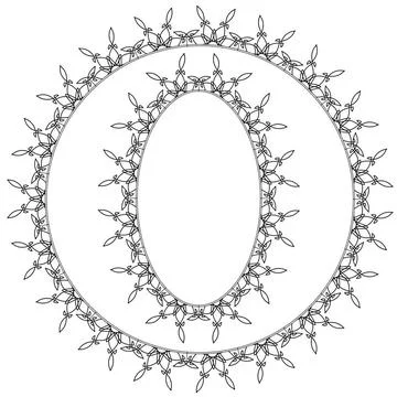 Set of Circle Decorative Frames Set of Circle Decorative Frames Isolated o... Stock Photos