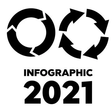 Set of circle vector arrows. Reload and rotation loop sign. Arrows business i Stock Illustration