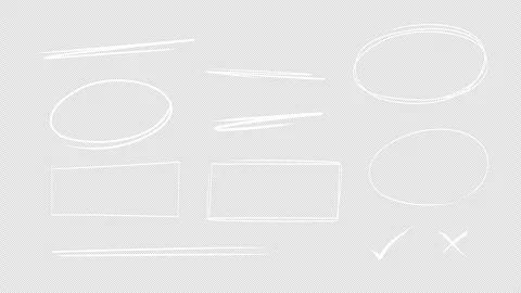A Set of circles and line art: simple motion graphic animation clean minimal Stockbeeldmateriaal 274326099