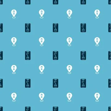 Set City map navigation and Alcohol or beer bar location on seamless pattern Illustrazione stock