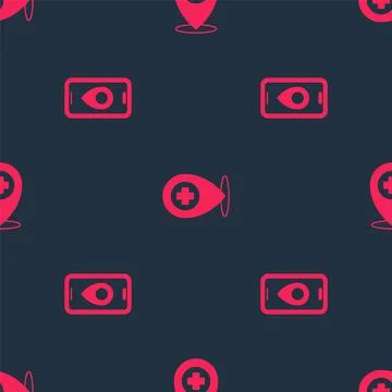 Set City map navigation and Location with cross hospital on seamless pattern 스톡 일러스트