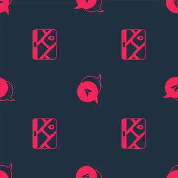 Set City map navigation and Infographic of city on seamless pattern. Vector Stock Illustration