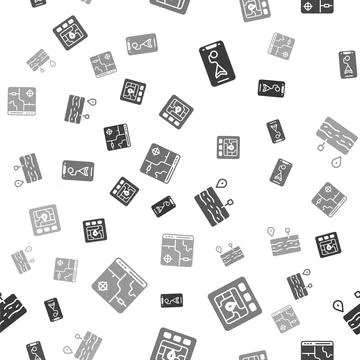 Set City map navigation, Gps device with, Broken road and Infographic of city on 스톡 일러스트