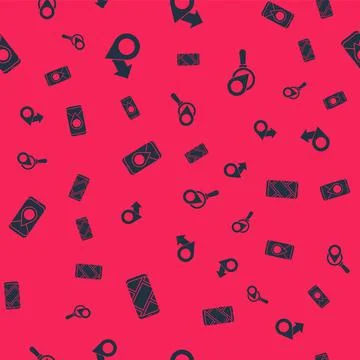 Set City map navigation, Location, and Search location on seamless pattern 스톡 일러스트