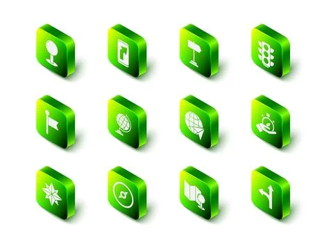 Set City map navigation, Road traffic sign, Traffic light, Compass, Globe wit Illustrazione stock