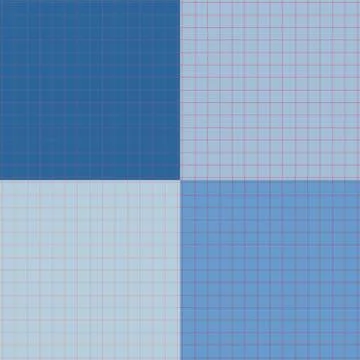 Set classic blue square grid notes. notepad sheet. Stock Illustration