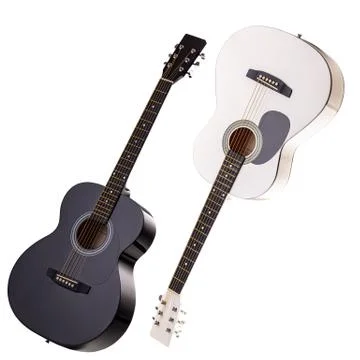Set of classic guitars Stock Photos