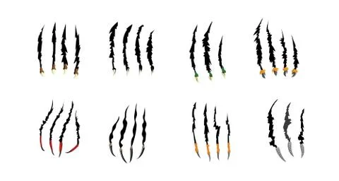 A set of claws. Stock Illustration