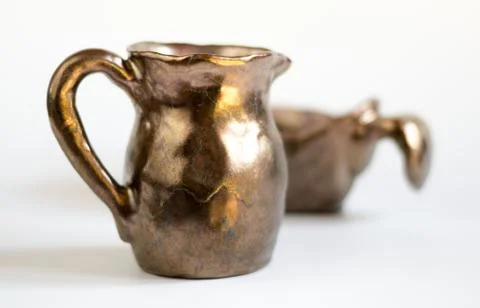 Set of clay vessels Stock Photos