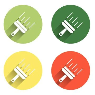 Set Cleaning service with of rubber cleaner for windows icon isolated with .. Stock Illustration