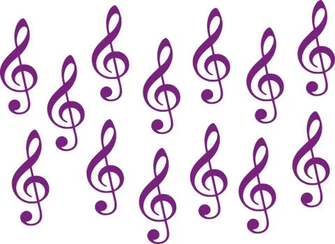 Set of clefs Stock Illustration