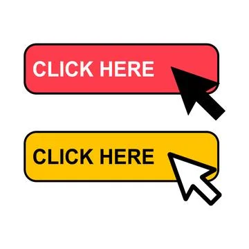 Set of Click here web button, internet flat pointer design, press link vector Illustrazione stock