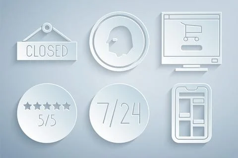 Set Clock 24 hours, Shopping cart on computer, Consumer or customer product.. イラスト素材