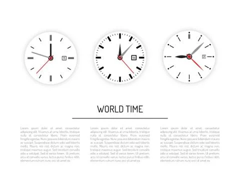Set clock dial timer Stock Illustration