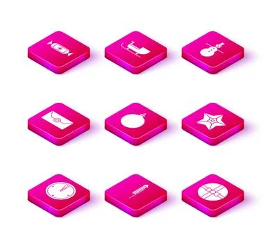 Set Clock, Firework rocket, Envelope with christmas party invitation card イラスト素材