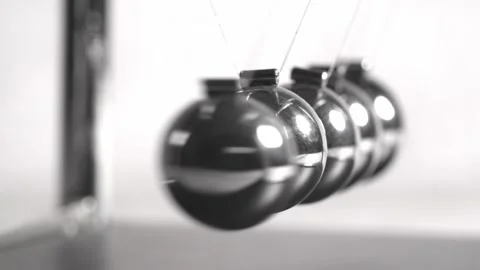 A set of close-ups of the pendulum time Stock Footage 257303978