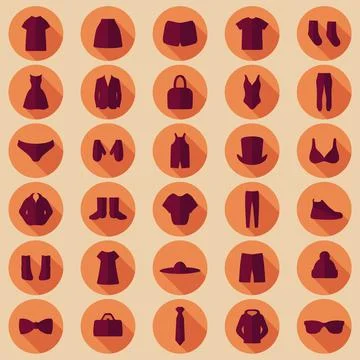 Set clothes Illustrazione stock