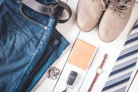 Set of clothes for men Foto stock