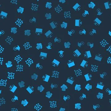 Set Cloud database, Computer monitor, Graduation cap and Neural network on Stock Illustration