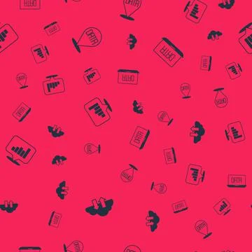 Set Cloud download and upload, Data analysis, Pie chart infographic and  on s Stock Illustration