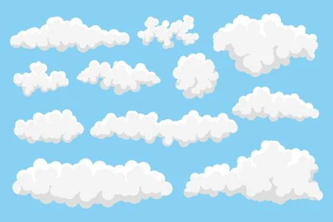 Set of Cloud Illustrazione stock