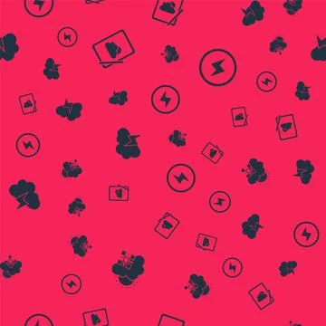 Set Cloud with snow and sun, Weather forecast, Storm and Lightning bolt on 스톡 일러스트