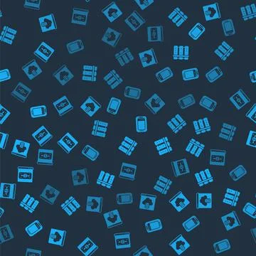 Set Cloud technology data transfer, Server, Mobile phone and Online shopping Illustrazione stock