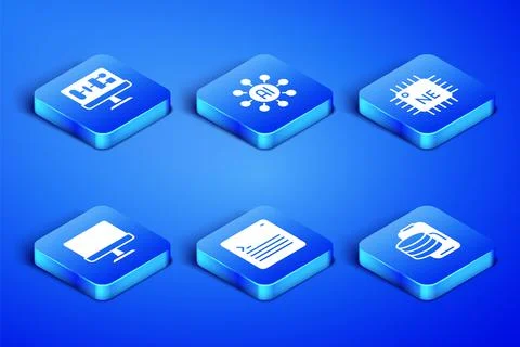 Set Cloud technology data transfer, Algorithm, Web developer programming code Illustrazione stock