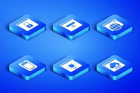 Set Cloud technology data transfer, Secure your site with HTTPS, SSL, Brows.. イラスト素材