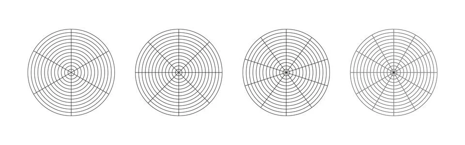 Set of coaching tool for visualizing all areas of life. Stock Illustration