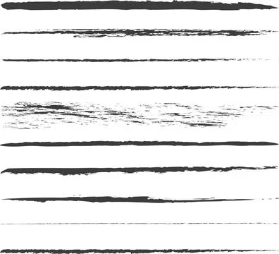 Set of coal lines on a white background Stock Illustration