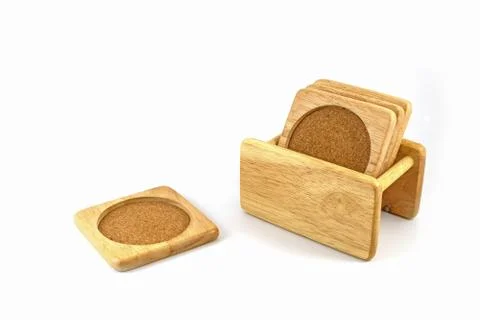 Set of coasters isolated 库存照片