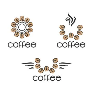 Set of coffee icons Stock Illustration
