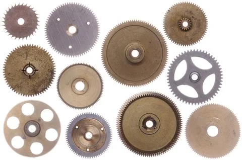 Set of cog-wheels Stock Photos
